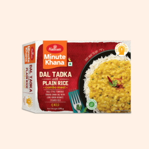 Dal tadka with plain rice minute khana